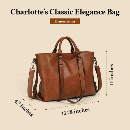 Charlottes klassische Eleganz | Vintage-Tragetasche
