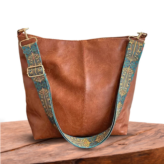Chelseys Vintage-inspirierter Charme | Schultertasche aus Leder