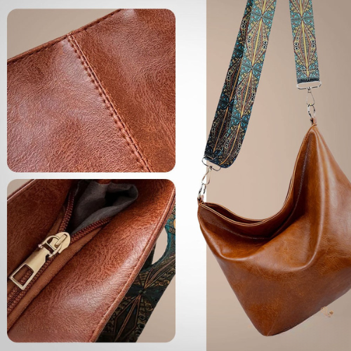 Chelseys Vintage-inspirierter Charme | Schultertasche aus Leder