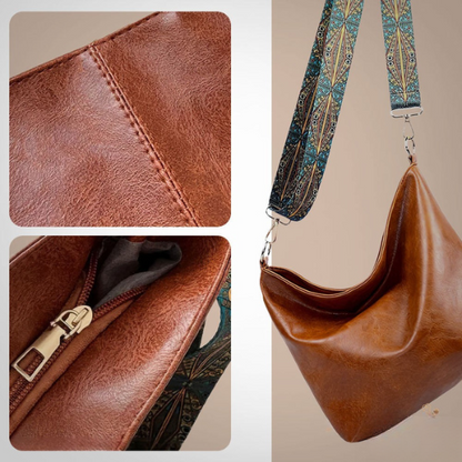 Chelseys Vintage-inspirierter Charme | Schultertasche aus Leder