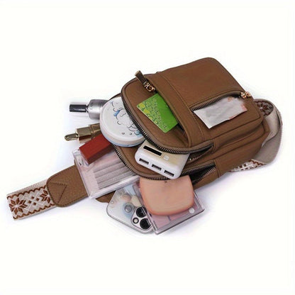 Hazel Vintage Brust-Umhängetasche