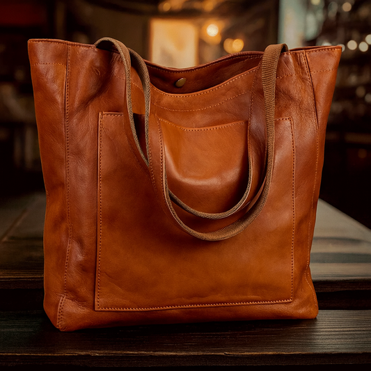 Lorenas moderner Chic | Stilvolle Ledertasche