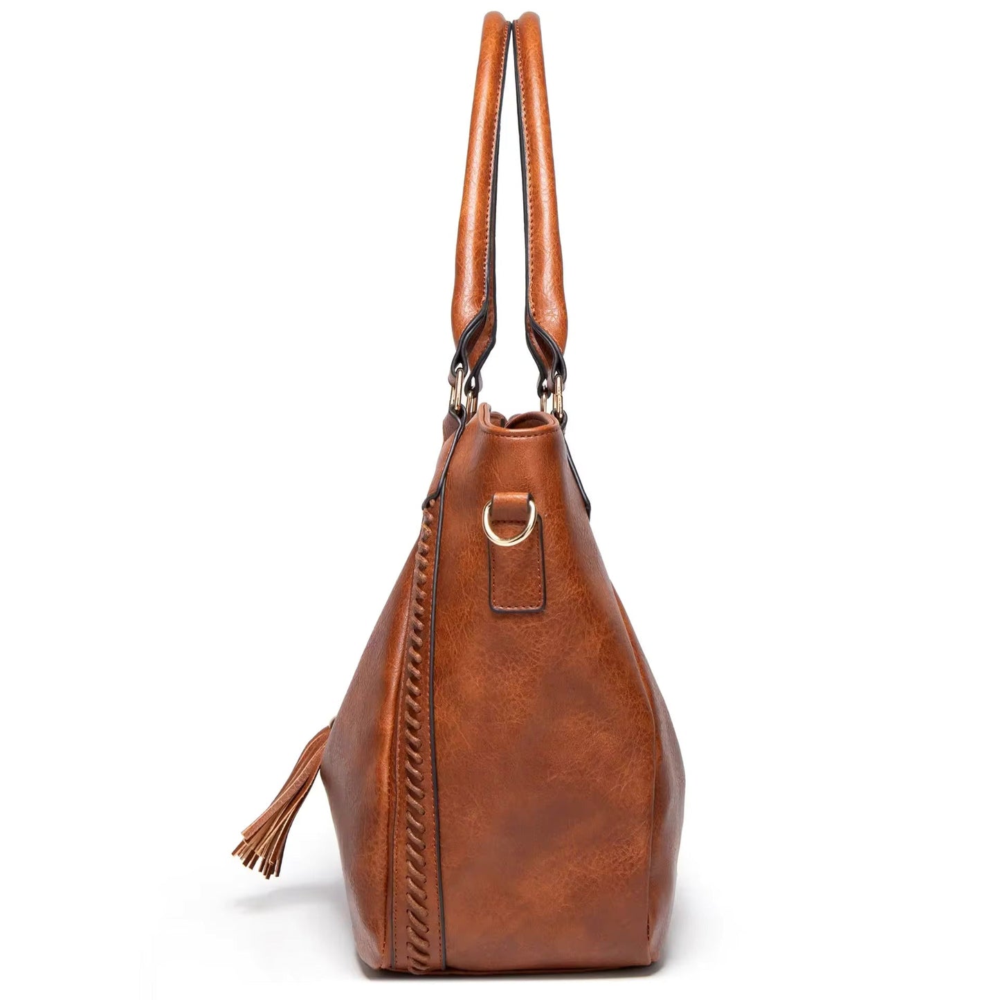 Nellies elegante Raffinesse | Schultertasche aus Leder