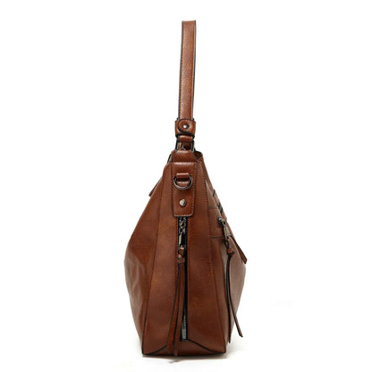 Muriels Vintage-Charme | Schultertasche aus Leder