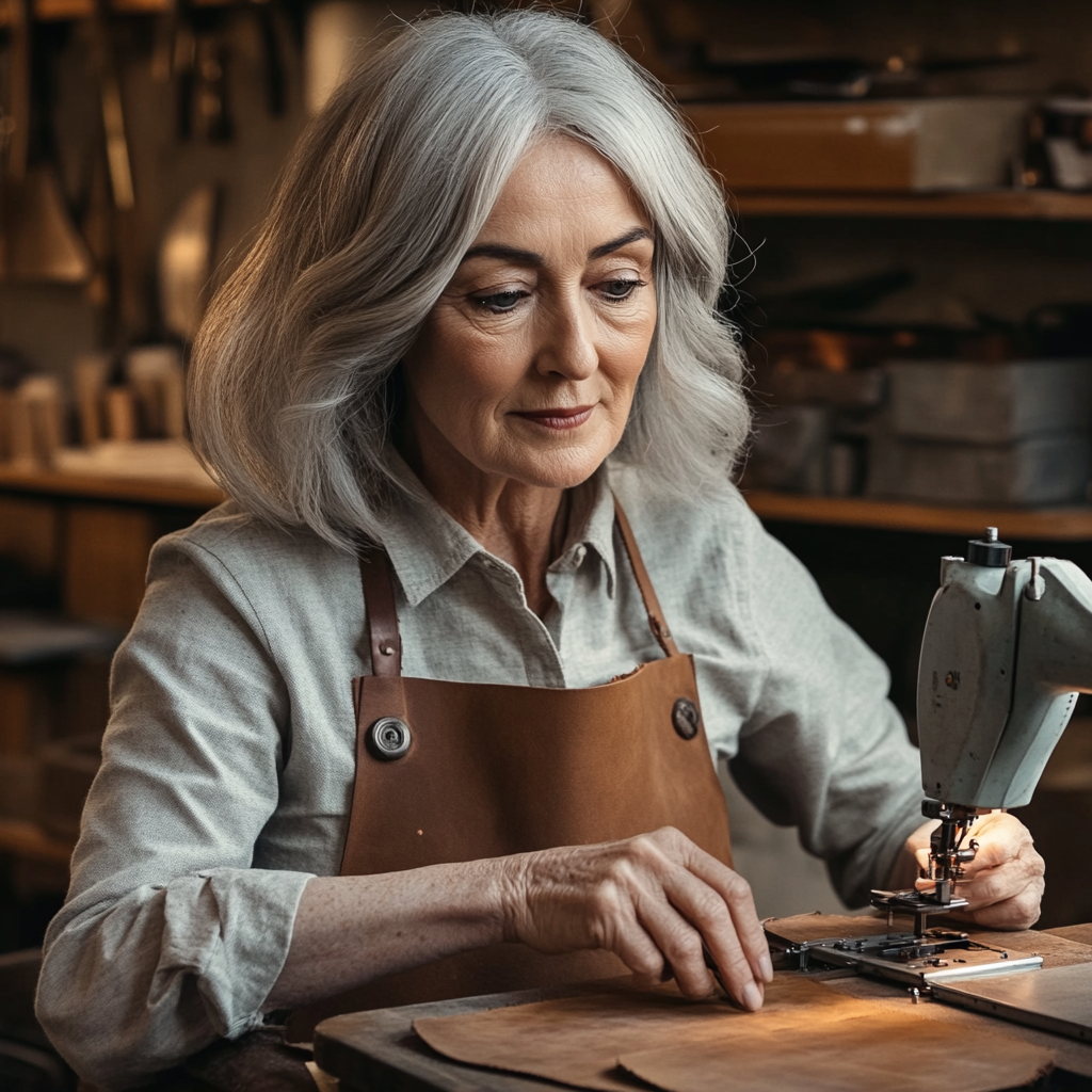 Lorenas moderner Chic | Stilvolle Ledertasche